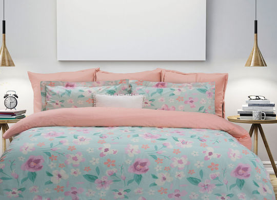 Das Home Happy Line 9293 Подредба Покривало Единично Зелен 160x240см 2бр