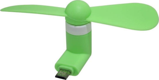 Ancus Micro USB Mini Fan Вентилатор Портативен USB Зелен