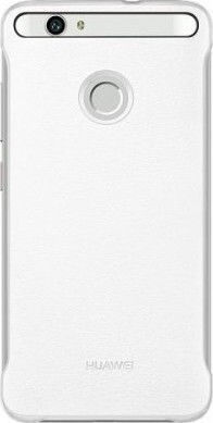 Huawei Umschlag Rückseite Kunststoff Weiß