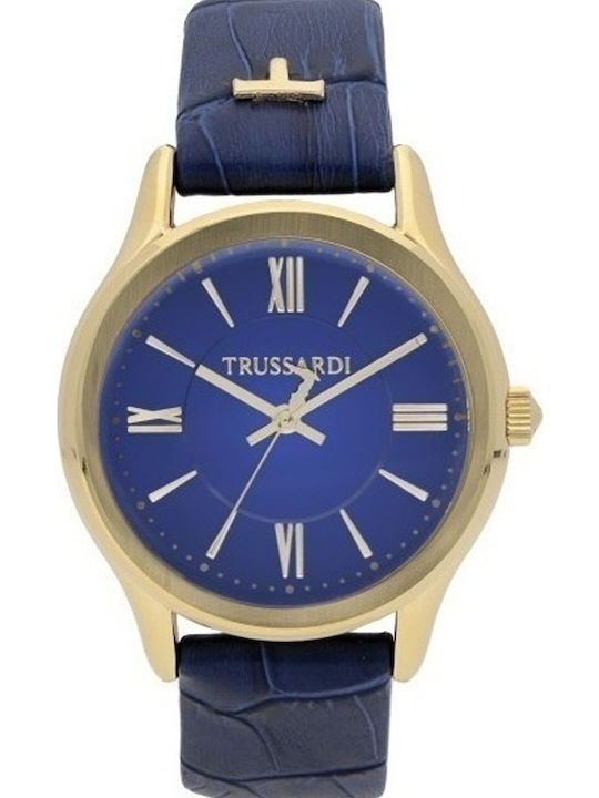 Trussardi Tfirst Ρολόι Μπαταρίας με Δερμάτινο Λουράκι Trussardi Tfirst Ρολόι Μπαταρίας με Δερμάτινο Λουράκι