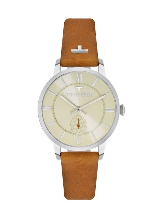 Trussardi My Time Ρολόι Μπαταρίας με Δερμάτινο Λουράκι Trussardi My Time Ρολόι Μπαταρίας με Δερμάτινο Λουράκι