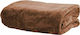 Nef-Nef Homeware Loft Blanket Velvet Queen 220x240cm. 011832 Brown