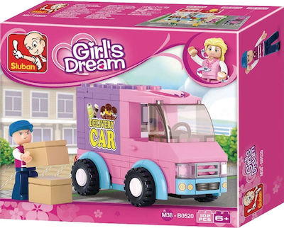 Sluban Building Block Girls Dream: Delivery Van for 6+ years 102pcs