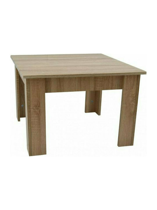 765638 Square Wooden Coffee Table Natural L70xW70xH45cm 765638