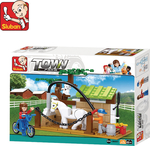 Sluban Building Block Town Farm: Horse Care Station for 6+ years 110pcs