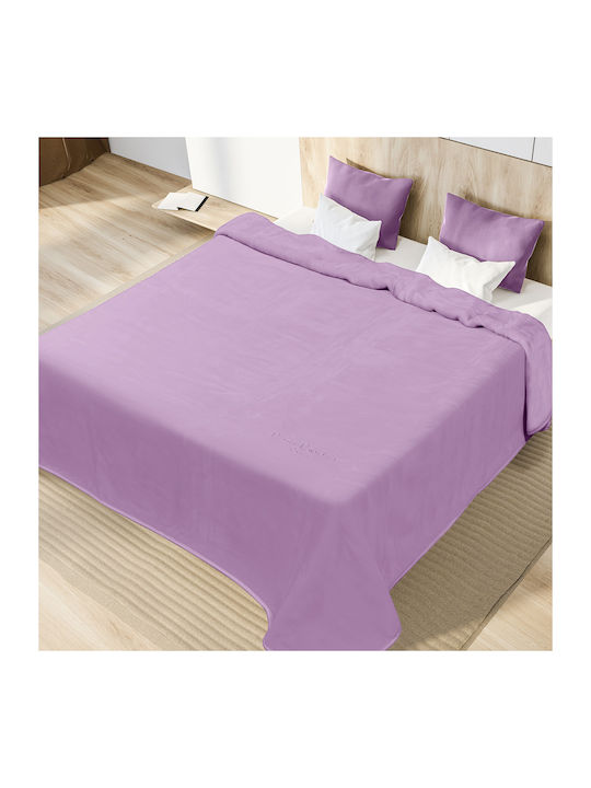 Pierre Cardin Nancy Pătură Spania Catifea Superdublă 220x240 cm Lila