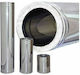 Chimney Φ150-200 25cm (0,25 m) Stainless Steel (INOX) Double Wall Chimney with Insulation (18 Doses)