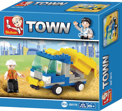 Sluban Building Block Town: Carbage Truck for 6+ years 65pcs