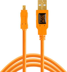Tether Tools Tetherpro CU8015-ORG USB 2.0 USB-A male σε mini USB-B male Πορτοκαλί 4.6m