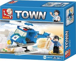 Sluban Building Block Town: Police Helicopter for 6+ years 85pcs