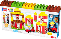 Mega Bloks Building Block Φάρμα for 1 - 5 years 70pcs CNG27