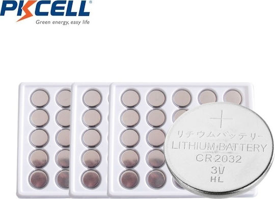 Pkcell Lithium Battery Batterie für Uhren CR2032 3V 1Stück