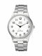 Q&Q Men's Watch 42mm Battery with Silver Metal Bracelet