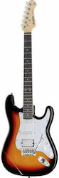 Harley Benton ST-20HSS Ηλεκτρική Κιθάρα ST Style με HSS Διάταξη Μαγνητών 3-Tone Sunburst
