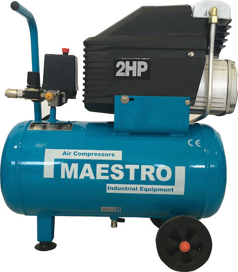 Maestro MAC 24 Single-Phase Air Compressors 96dB with Power 2.0hp and Airtank 24lt 24206