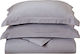 Anna Riska Bettbezug Baumwollsatin Einzelbett 160x240 Luxury Grey