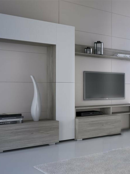 Wohnzimmer TV-Einheit Smart No 2 Weiß L303xB45xH210cm