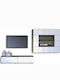 Smart No 7D Living Room TV Unit White L377xW45xH180cm
