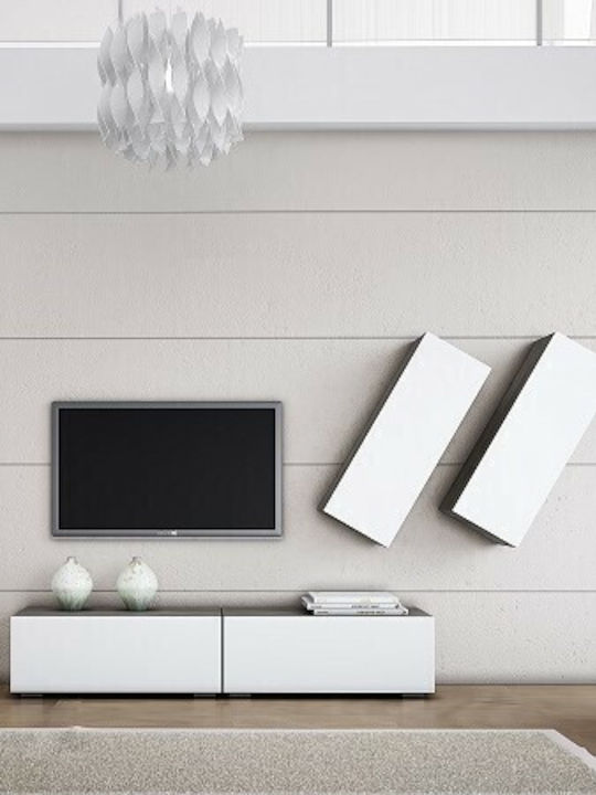 Smart No 5D Living Room TV Unit White L101xW45xH160cm