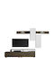 Wohnzimmer TV-Einheit Smart No 3D Weiß L292xB45xH220cm