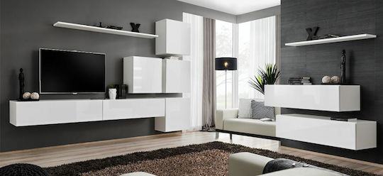 Swiss I Wall-mounted White 180x40x30 cm