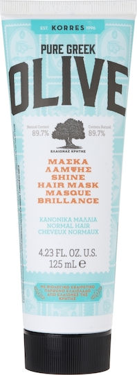 Korres Pure Greek Olive Μάσκα Μαλλιών για Λάμψη 125ml
