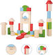 Classic World Junior Wooden Building Blocks for 1+ Year Olds 50 Pieces
