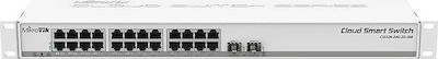MikroTik CSS326-24G-2S+RM Managed L2 Switch με 24 Θύρες Gigabit (1Gbps) Ethernet και 2 SFP Θύρες