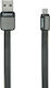 Remax Platinum RC-044m Flat USB 2.0 spre micro USB Cablu Negru 1m 1buc