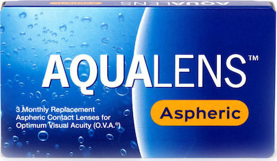 Meyers Aqualens Aspheric 3 Μηνιαίοι Φακοί Επαφής Υδρογέλης με UV Προστασία