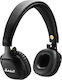 Marshall Mid Bluetooth Ασύρματα/Ενσύρματα On Ear Ακουστικά με 30 ώρες Λειτουργίας Μαύρα