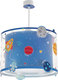 Ango Planets Μονόφωτο Παιδικό Φωτιστικό Κρεμαστό από Πλαστικό 23W με Υποδοχή E27 σε Μπλε Χρώμα