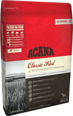 Acana Classic Red 11.4kg Ξηρά Τροφή Σκύλων χωρίς Σιτηρά με Αρνί, Βοδινό και Χοιρινό
