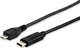 Equip USB 2.0 Cable USB-C male - micro USB-B Μαύρο 1.0m 12888407