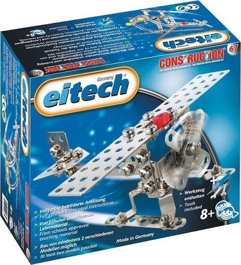 Eitech Παιχνίδι Κατασκευών Μεταλλικό Μίνι Ελικόπτερο και Αεροπλάνο για Παιδιά 8+ Ετών