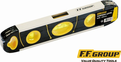 F.F. Group 23148 Spirit Level Aluminum Magnetic 22cm with 3 Eyes