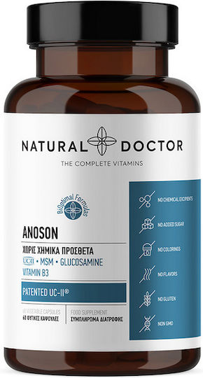 Natural Doctor Anoson Συμπλήρωμα για την Υγεία Αρθρώσεων & Οστών 60 φυτικές κάψουλες