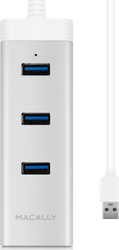 Macally USB-Hub 3 Anschlüsse U3HUBGBA