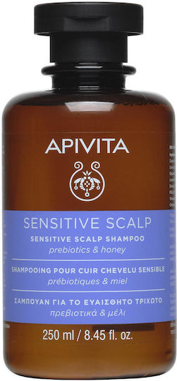 Apivita Sensitive Scalp Prebiotics & Honey Sampon pentru Scalp Sensibil pentru Păr Fragil 250ml