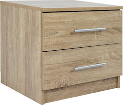 Wooden Bedside Table Sonama 48x40.5x41.5cm