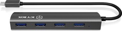 RaidSonic Icybox IB-AC6405-C USB 3.0 Hub 4 Porturi cu conexiune USB-C