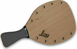 Joy Challenge Sport Strandracket Beige 345gr mit Geradem Griff Schwarze