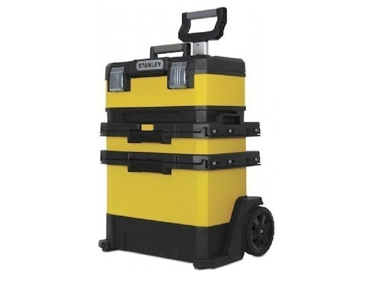 Stanley Cu roți Plastic Căruță 3 Secțiuni cu Geantă de scule L56.8xA38.9xÎ73cm