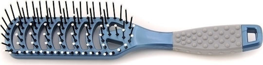 Zan Sot Airbrush Hair Brush Square Small Blue Hair Brush