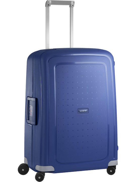 Samsonite Spinner Medium Hard Blue Suitcase wit...