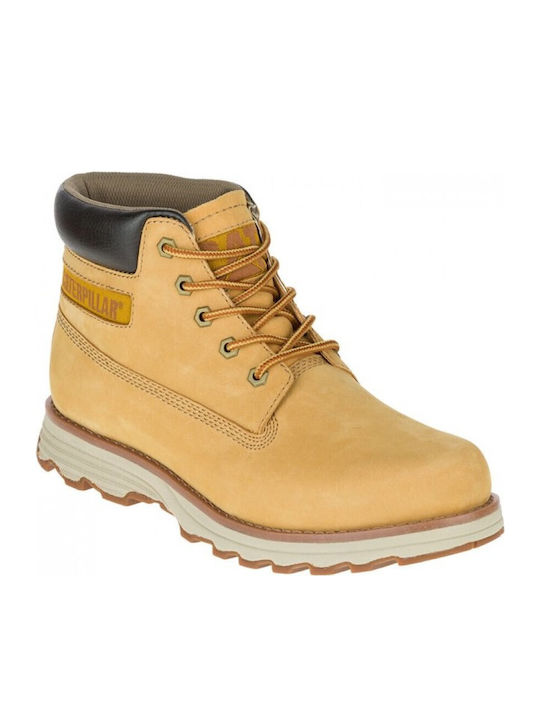 Founder Leather Yellow Boots
