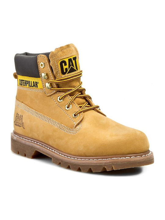 CAT Colorado Δερμάτινα Κίτρινα Ανδρικά Αρβυλάκια