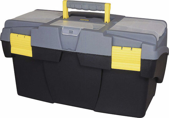 Stanley Mega Hand Tool Case Plastic with Tobacco Case Dimensions: W49.5xD26.5xH26.1cm