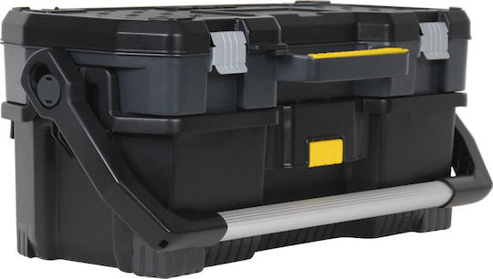 Stanley Hand Tool Case Plastic with Tobacco Case Dimensions: W67xD32.3xH28.3cm