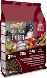 Prince Prince Premium Grain Free Fitness 4kg Trockenfutter ohne Getreide für erwachsene Hunde großer Rassen mit Huhn und Kartoffeln